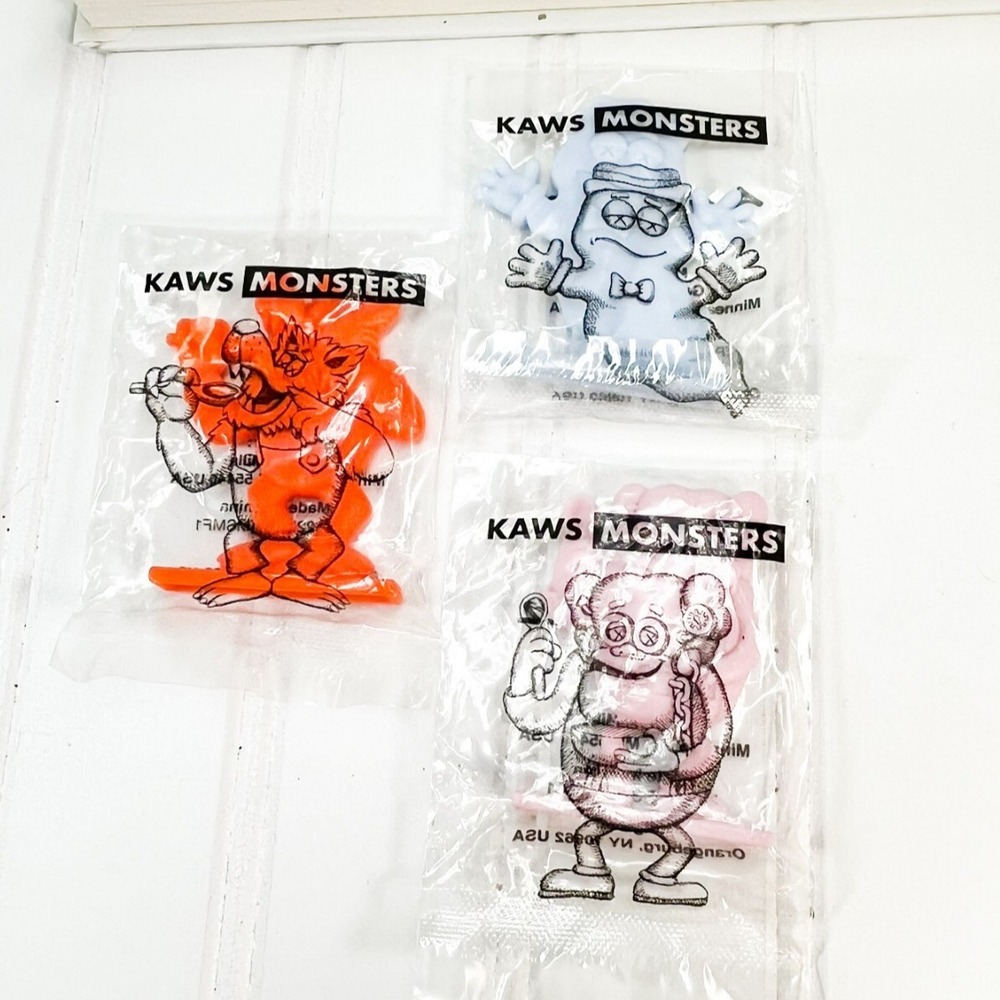 KAWS Monsters Figures Set of 3‎ Limited Edition General Mills 2022 SEALED